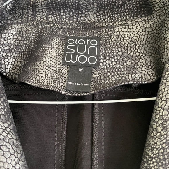 Ciara Sun Woo Liquid leather jacket in silver & gray size med - Picture 3 of 4